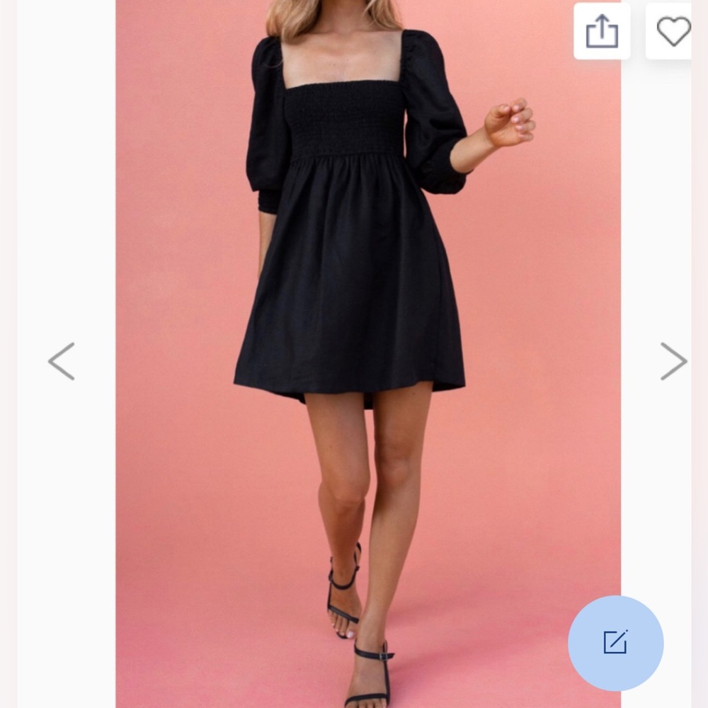 Posse. ALLEGRA DRESS - BLACK. Worn once like new.
Medium.